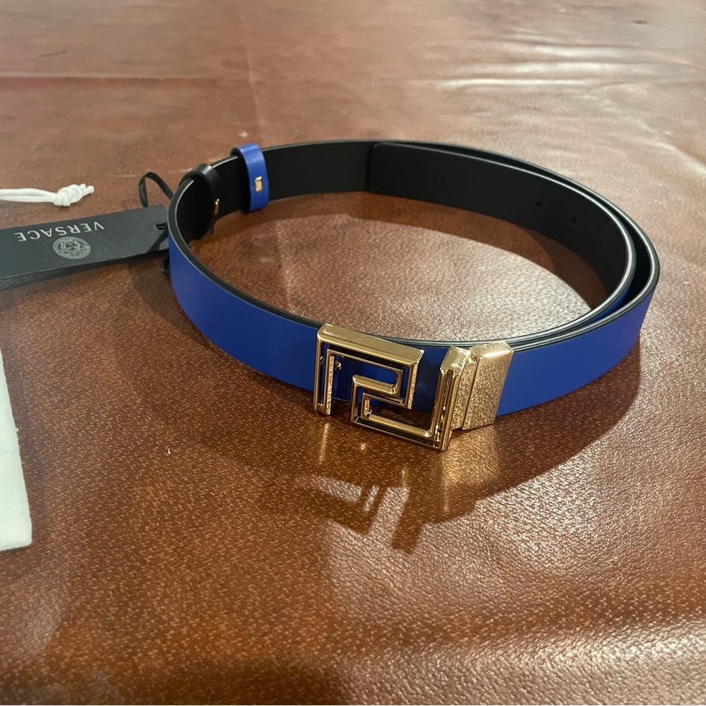 Reversible Blue Men’s Versace Belt